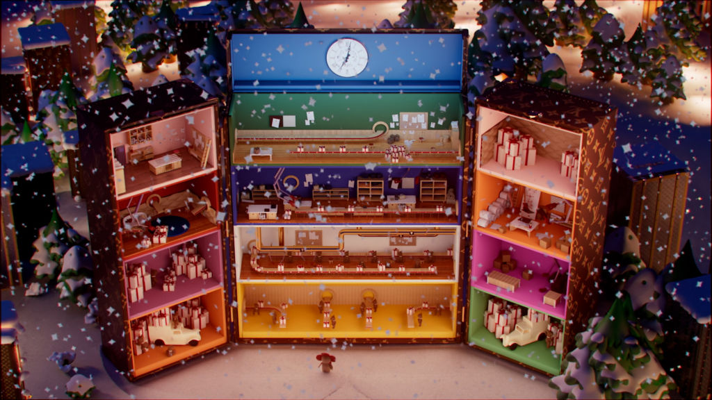 LOUIS VUITTON XMAS 3D ANIMATION