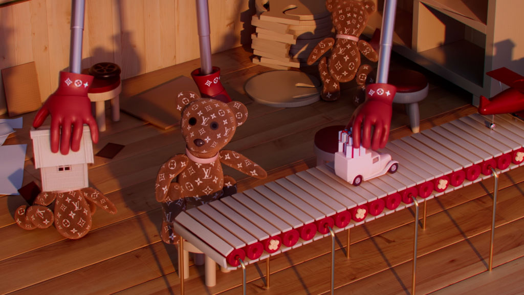 LOUIS VUITTON XMAS 3D ANIMATION